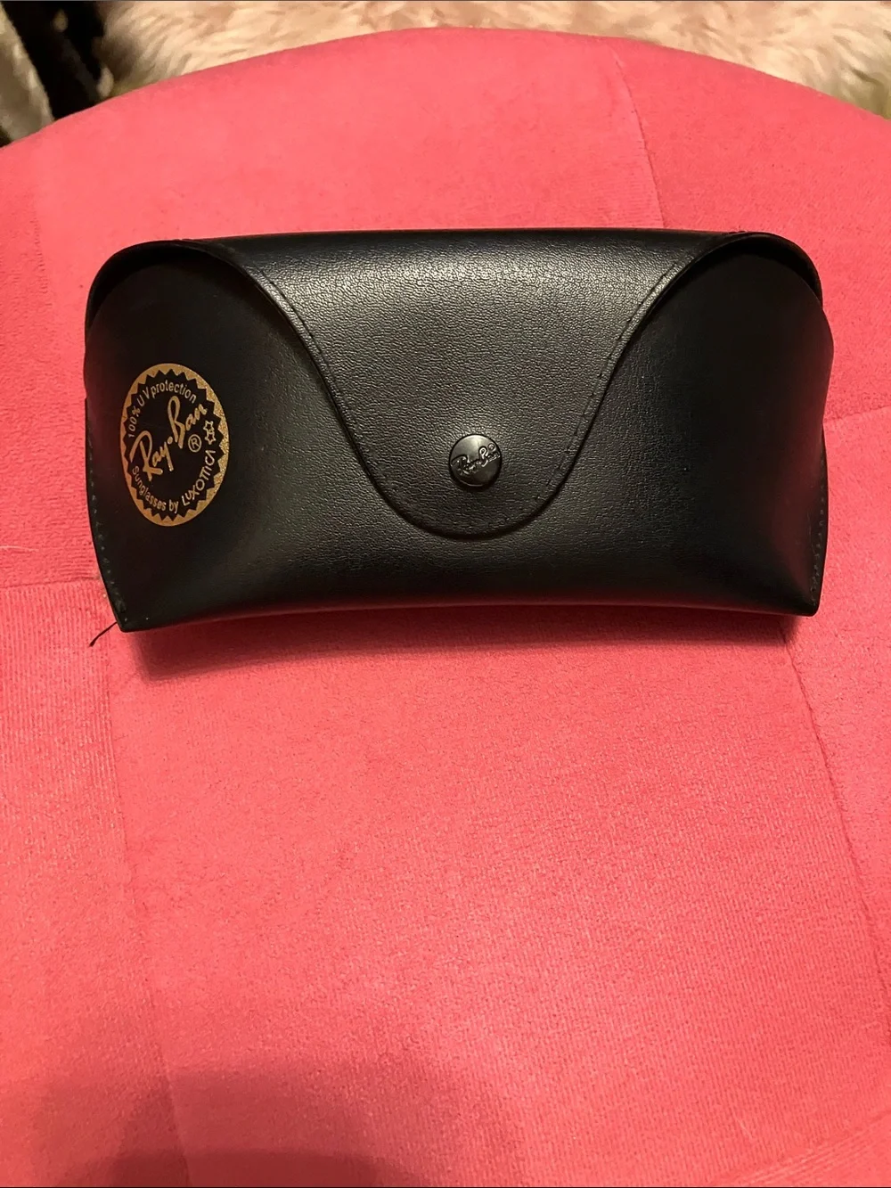 Ray-Ban Silver Aviator Sunglasses with Blue Lenses
